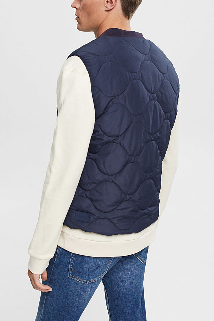 Quilted vest, NAVY, detail-asia image number 1