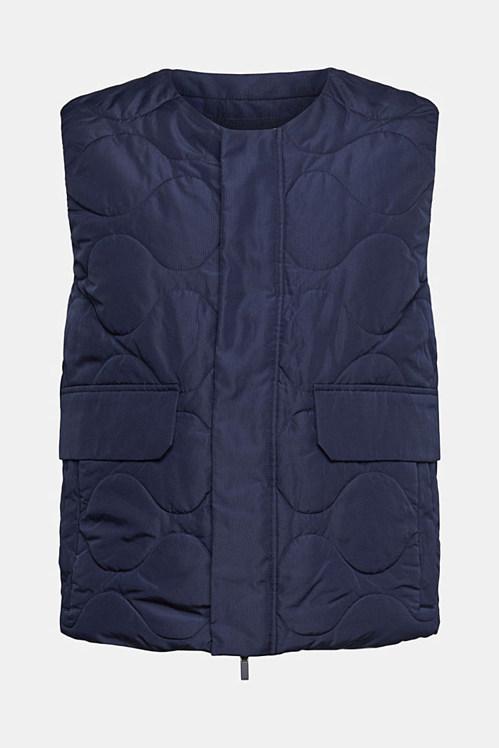 Quilted vest, NAVY, detail-asia image number 4