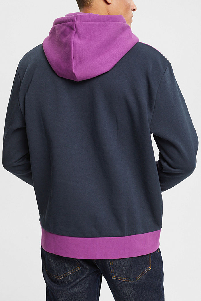 雙色調連帽衛衣, 紫色, detail-asia image number 1