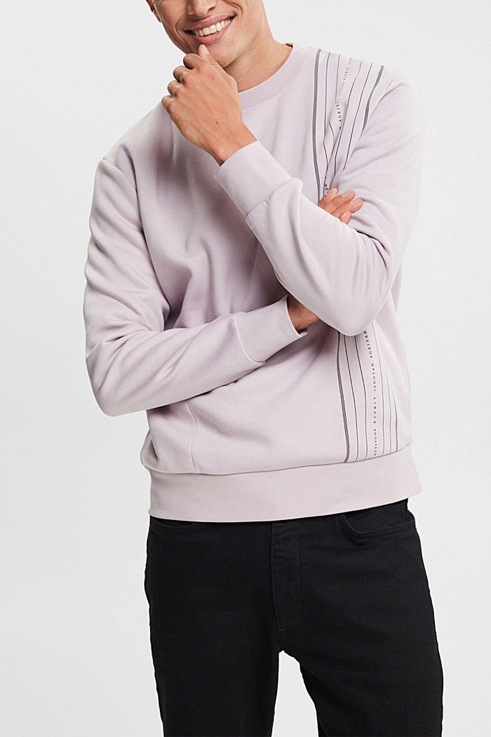 Sweatshirt with a zip pocket, LAVENDER, detail-asia image number 0