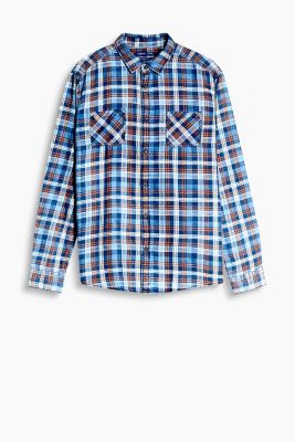 Esprit - 100% cotton glencheck shirt at our Online Shop