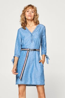 Esprit Lyocell dress with a print and trend details at our Online Shop