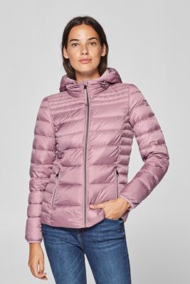 Esprit Federleichte DaunenJacke mit Kapuze im Online Shop kaufen