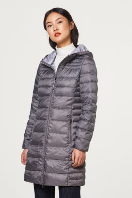 Esprit Featherlight down coat with a hood at our Online Shop
