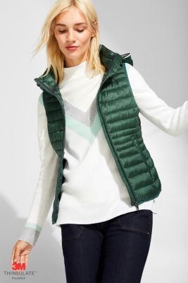 Esprit - Quilted body warmer with 3M® Thinsulate filling at our Online Shop