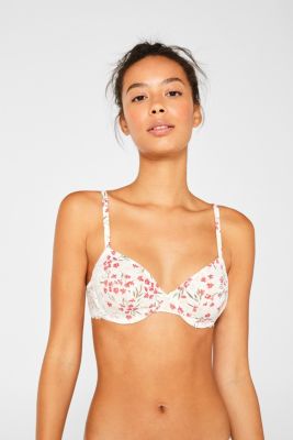 Esprit Unpadded bikini top with a floral print at our Online Shop