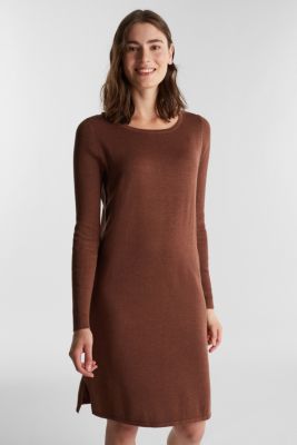 wollen gebreide jurk