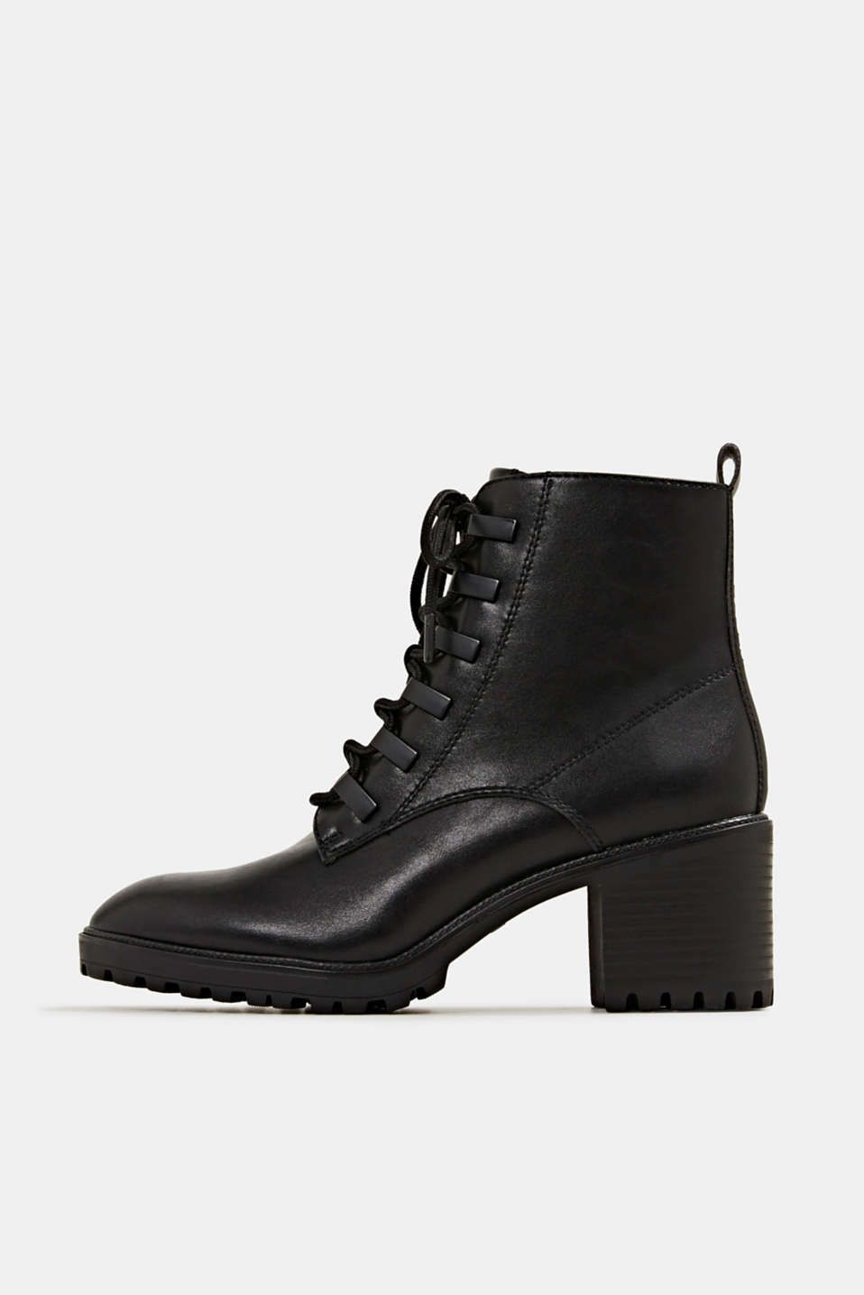 Esprit - Faux leather lace-up boots at our Online Shop