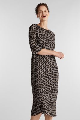 Esprit - Midi dress with chain print at our Online Shop