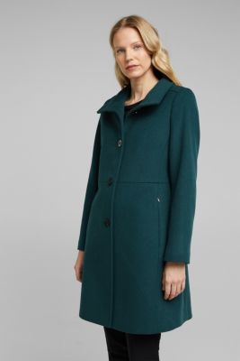 Esprit Coat made of blended wool at our Online Shop