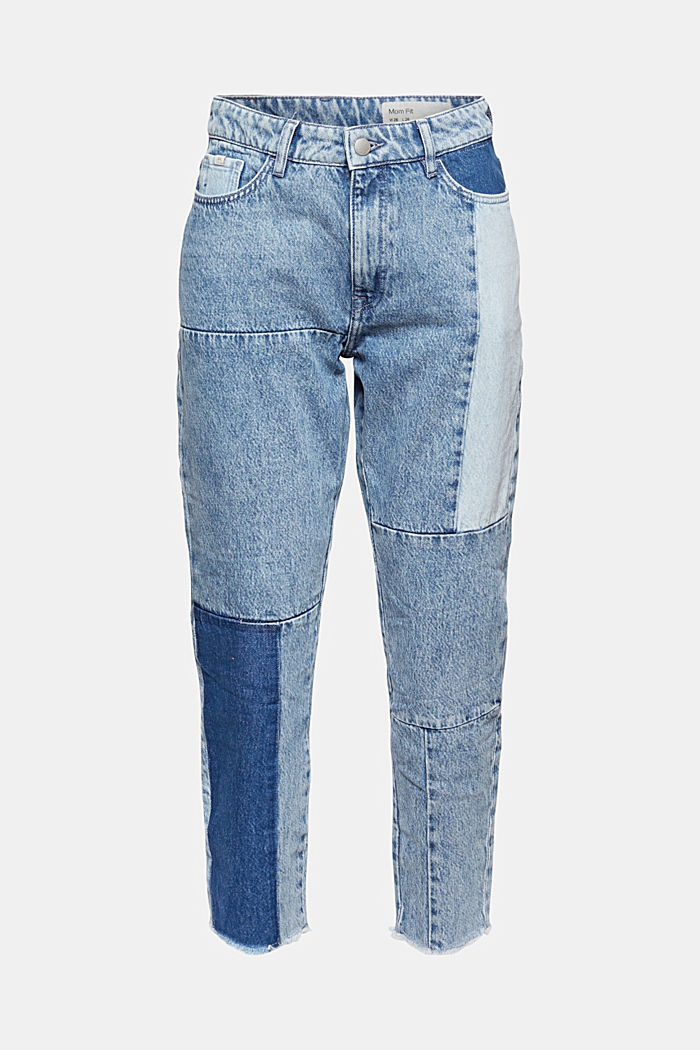 Jeans im Patchwork-Look, 100% Bio-Baumwolle