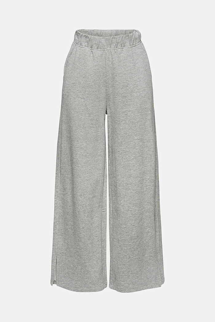 Tracksuit bottoms with a wide leg, organic cotton