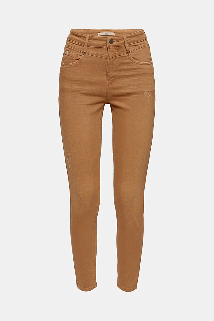 Cropped trousers with vintage details