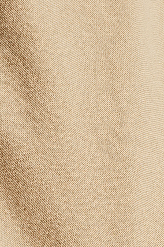 Minijupe style paper bag, coton biologique, BEIGE, detail image number 4
