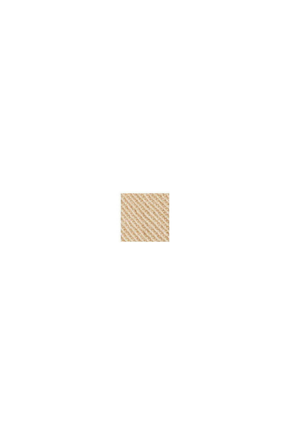 Minirock im Paperbag-Stil, Bio-Baumwolle, BEIGE, swatch