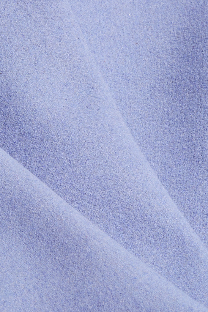Gerecycled: mantel van een wolmix, LIGHT BLUE, detail image number 4