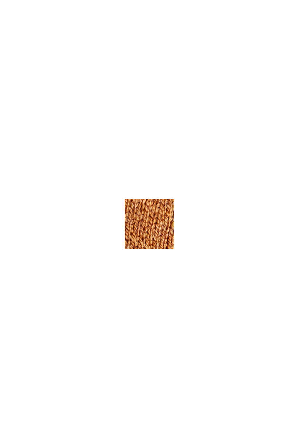 Klasyczny kardigan z okrągłym dekoltem z mieszanki z bawełną ekologiczną, BARK, swatch