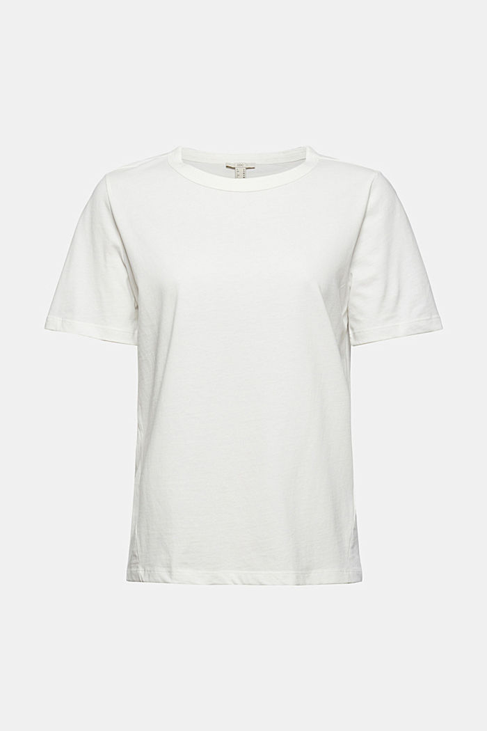 Pehmeä T-paita 100 % luomupuuvillaa, OFF WHITE, overview