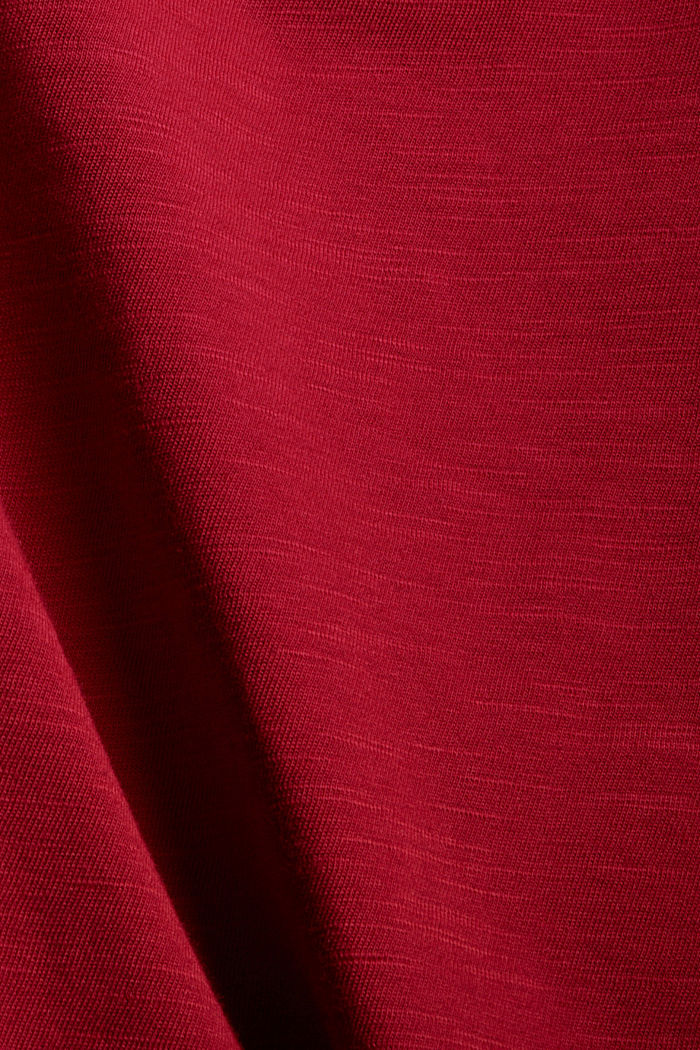 T-shirt made of 100% organic cotton, DARK RED, detail image number 4
