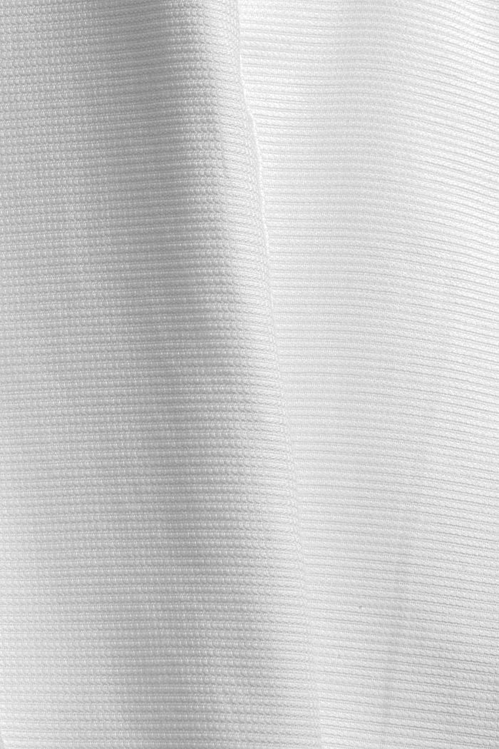 Textured shirt made of 100% cotton, OFF WHITE, detail image number 4