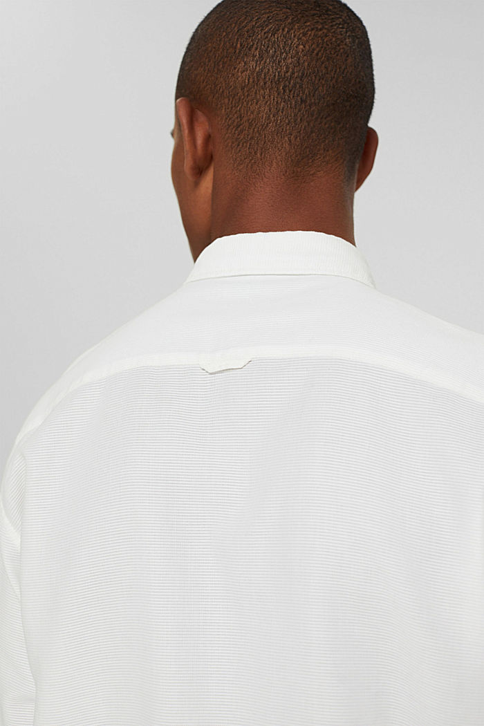 Textured shirt made of 100% cotton, OFF WHITE, detail image number 5
