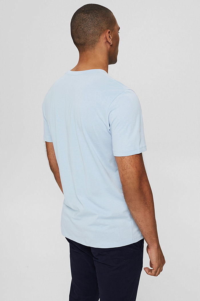 T-shirt in jersey con stampa fotografica, 100% cotone biologico, LIGHT BLUE, detail image number 3