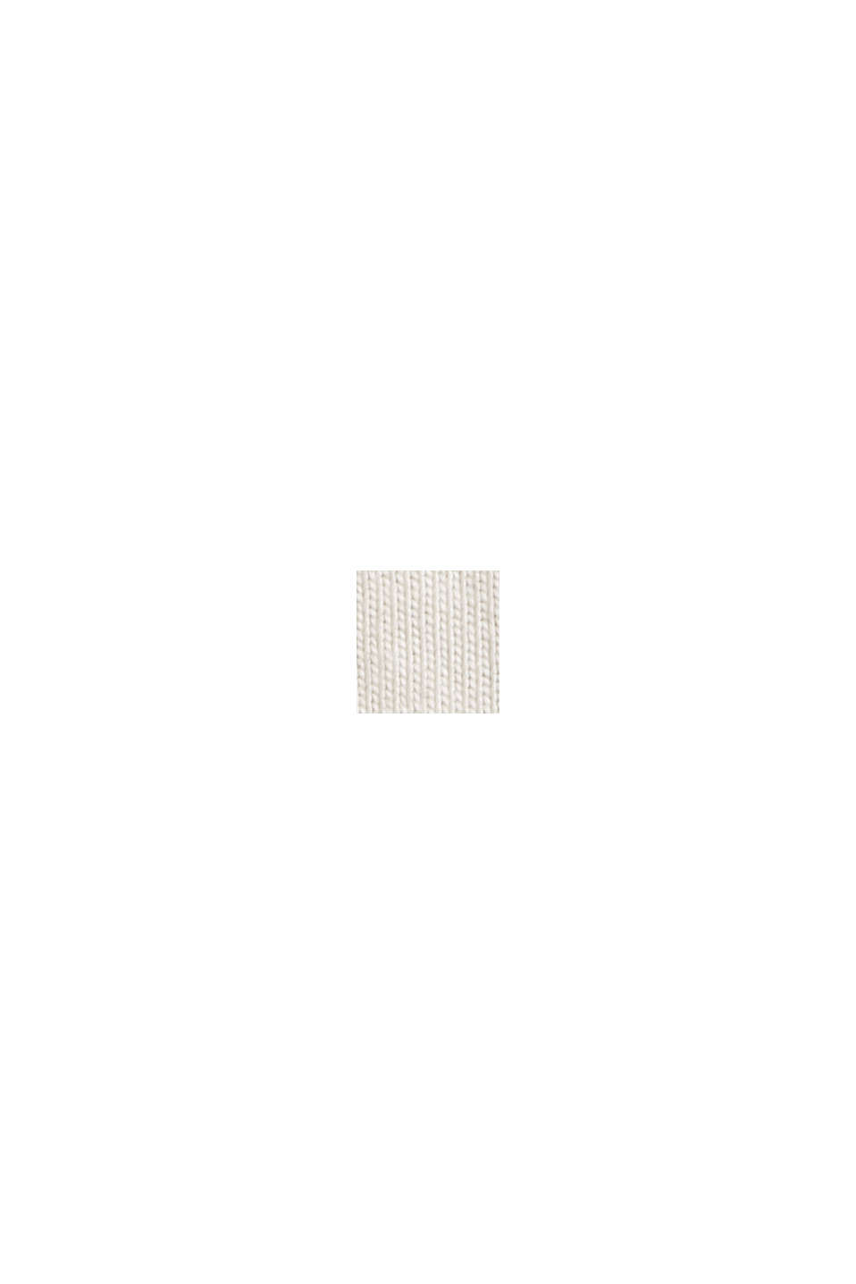 Maglia a manica lunga in jersey di cotone biologico, CREAM BEIGE, swatch