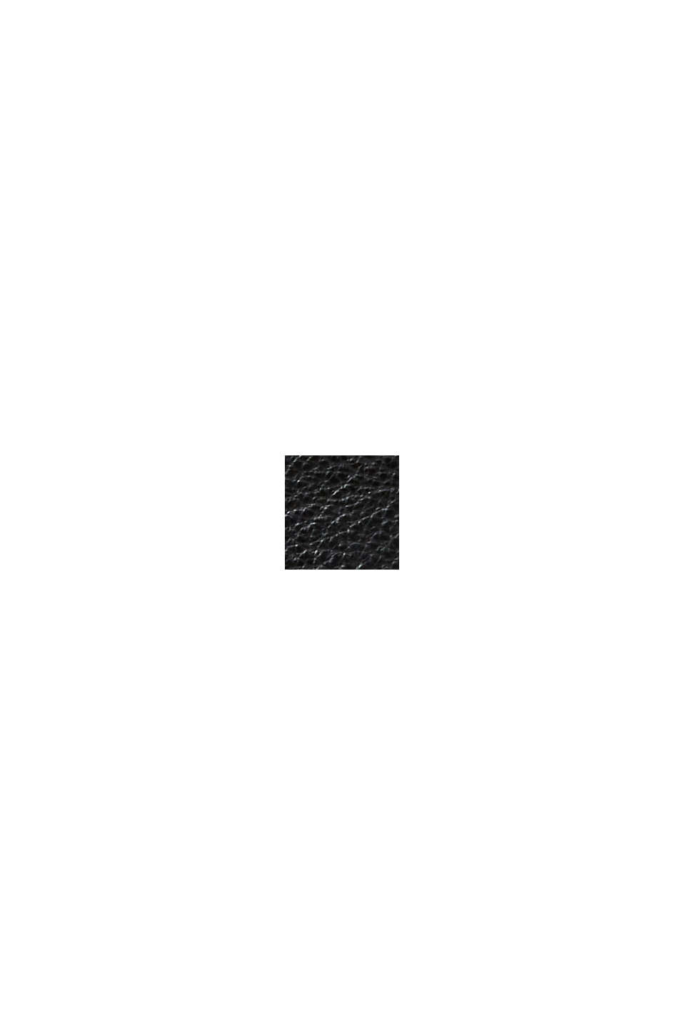Smartphone-Tasche aus Leder, BLACK, swatch