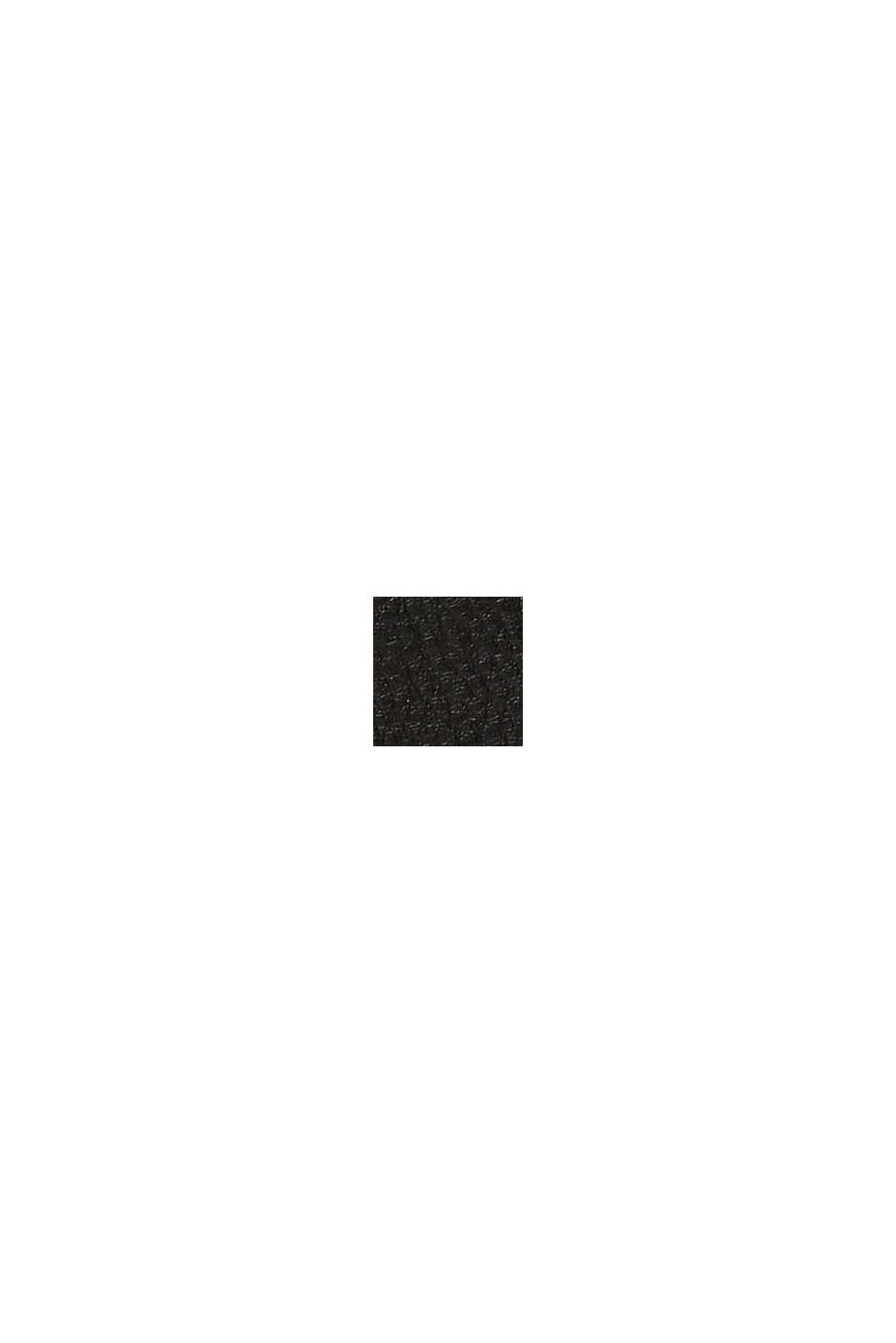 Billetera de polipiel con colgante de borla, BLACK, swatch