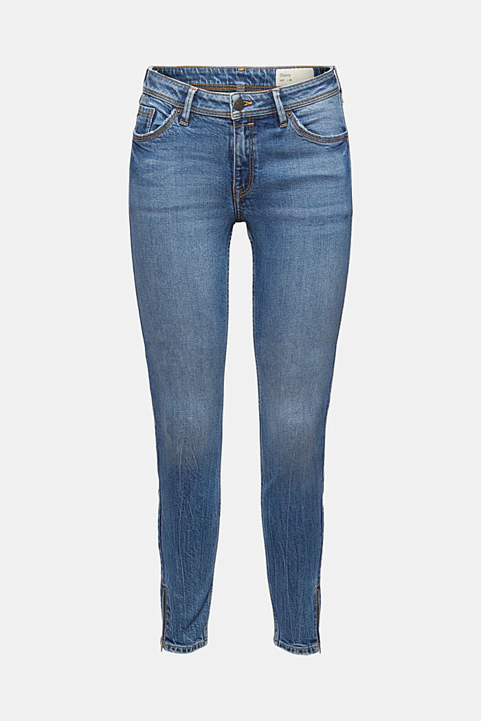 TENCEL™/organic cotton: jeans with zips