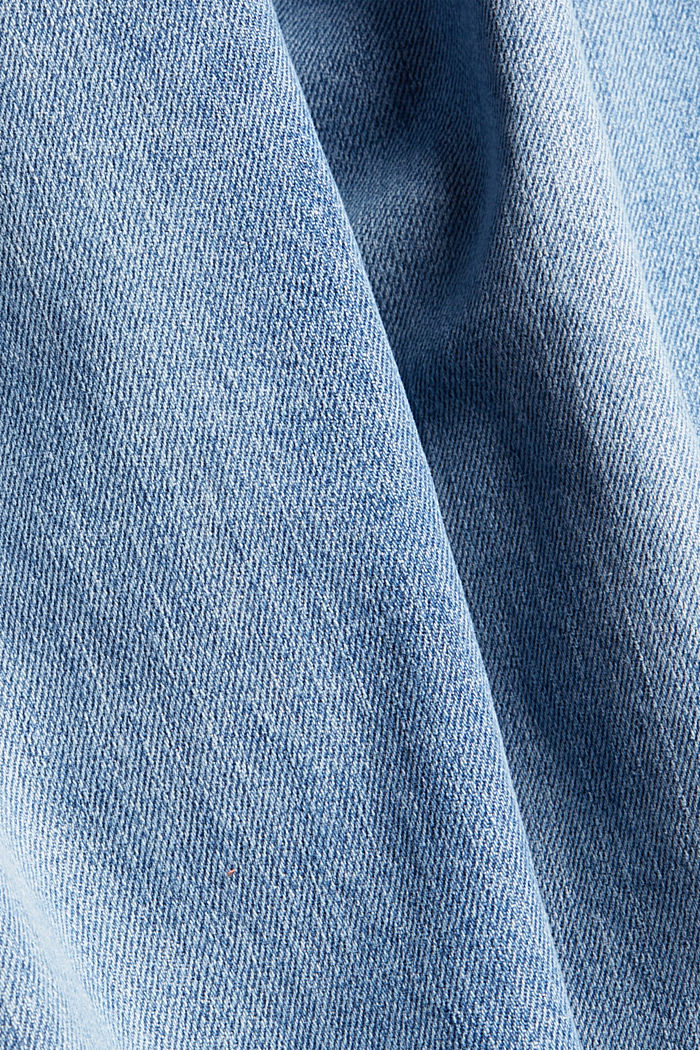 Jeans 7/8 in cotone biologico, Fashion Fit, BLUE MEDIUM WASHED, detail image number 4