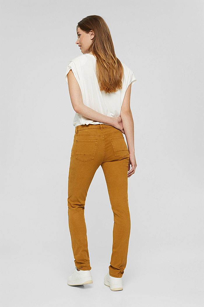 Twill trousers made of blended TENCEL™ and organic cotton, CAMEL, detail image number 3