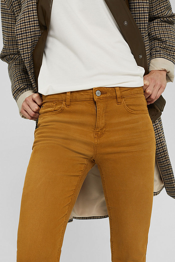Pantaloni in twill TENCEL™ di misto cotone biologico, CAMEL, detail image number 2