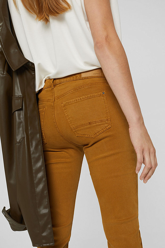 Twill trousers made of blended TENCEL™ and organic cotton, CAMEL, detail image number 5