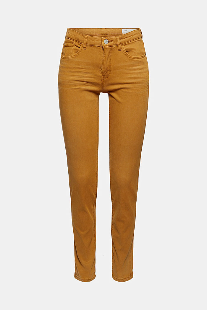 Twill trousers made of blended TENCEL™ and organic cotton, CAMEL, detail image number 7