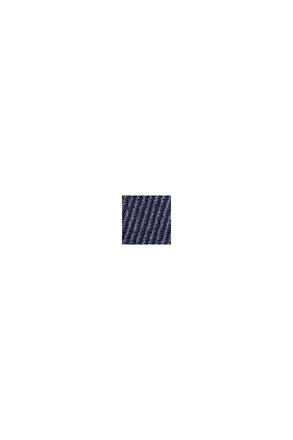 Spodnie z diagonalu z mieszanki TENCELU™ i bawełny ekologicznej, NAVY, swatch