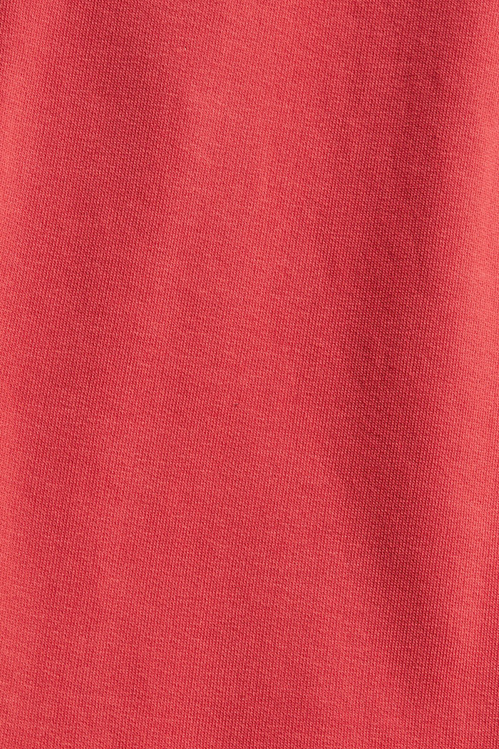 Extra-soft tracksuit bottoms with organic cotton, RED, detail image number 4