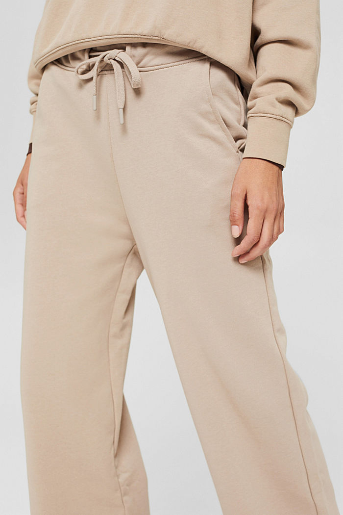 Pantaloni felpati con gamba ampia, 100% cotone, LIGHT TAUPE, detail image number 2