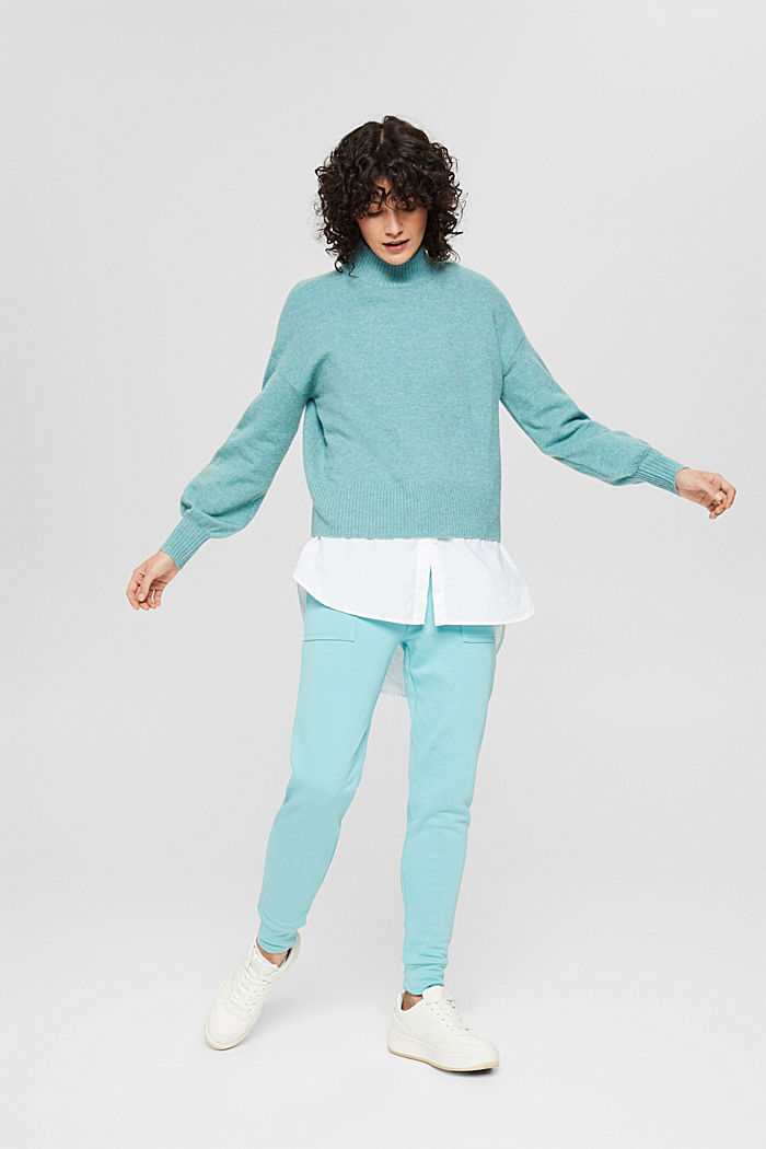 Teplákové kalhoty v joggingovém stylu, bio bavlna