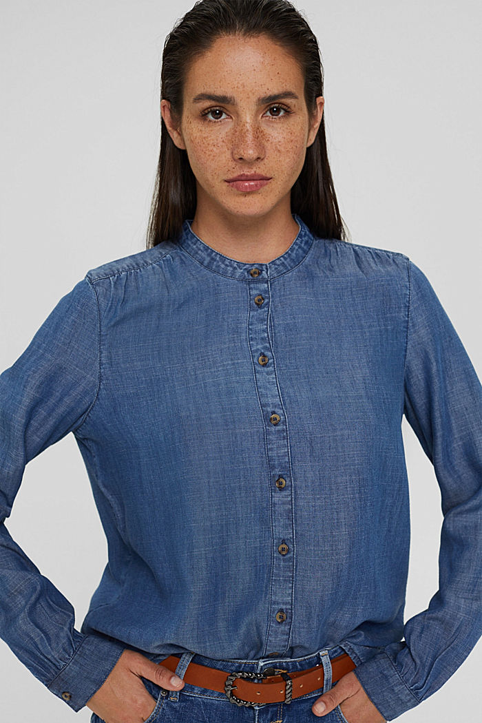 Denim blouse made of TENCEL™