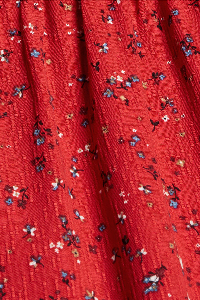 Kukkapusero LENZING™ ECOVERO™ -materiaalia, RED, detail image number 4