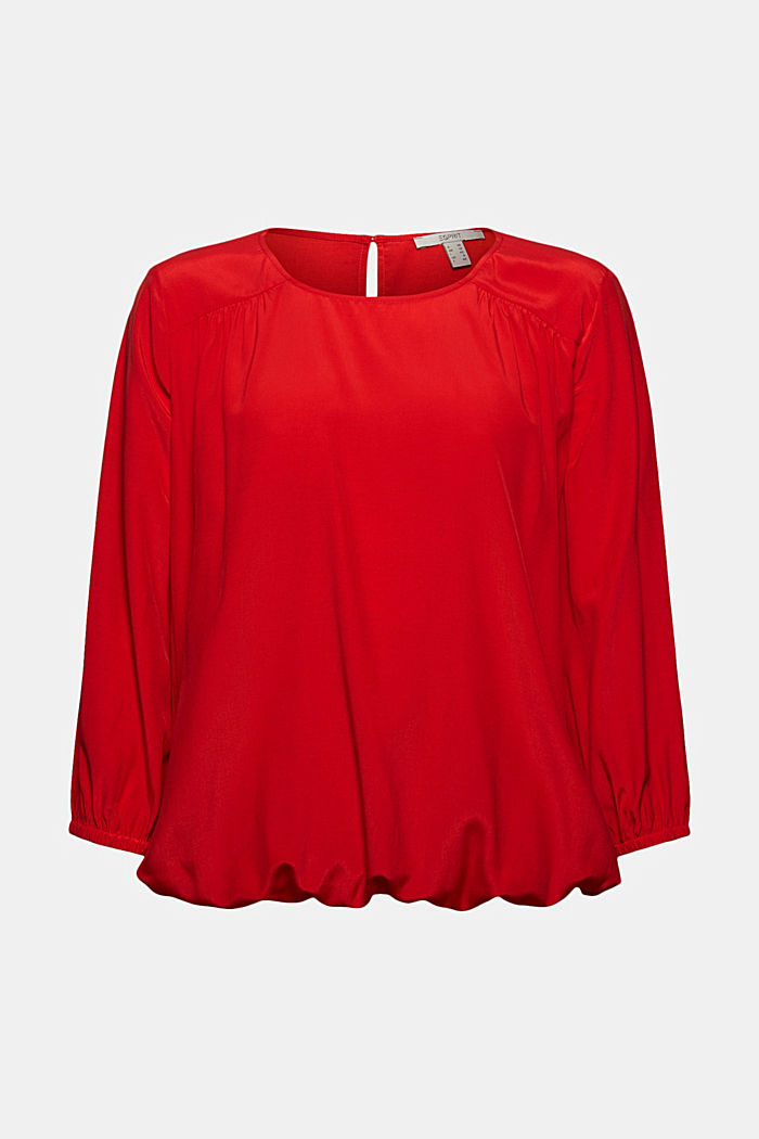 Blusa con orlo elastico, LENZING™ ECOVERO™, RED, detail image number 6