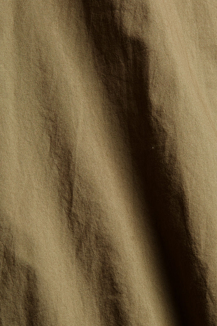 Camicetta lunga EarthColors®, cotone biologico, OLIVE, detail image number 4