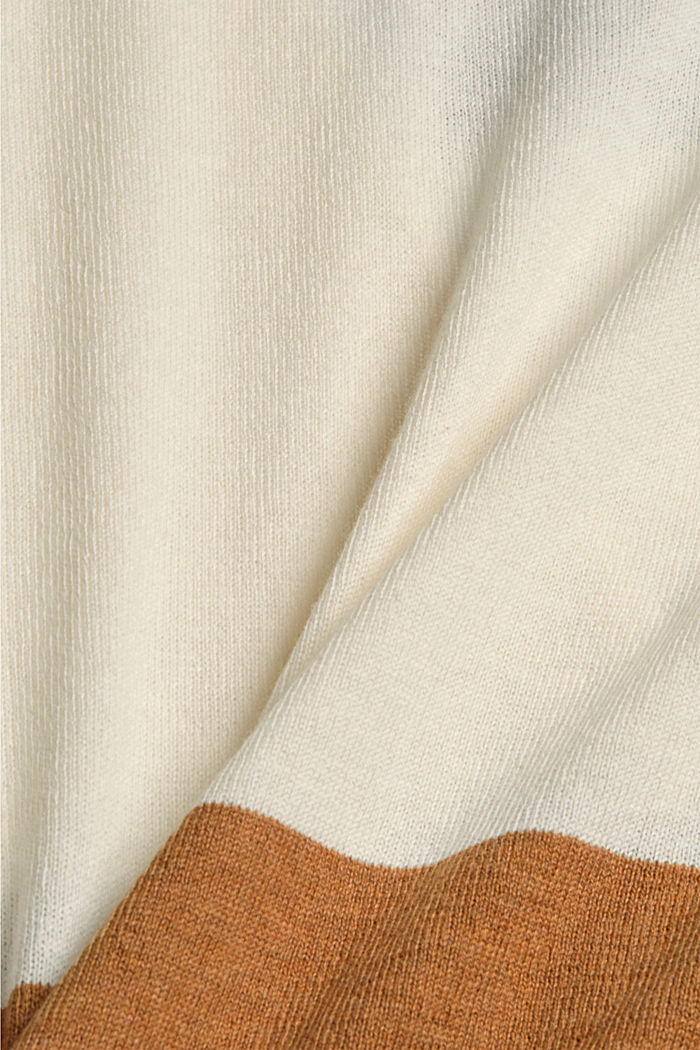 Cardigan in 100% cotone Pima, OFF WHITE, detail image number 4