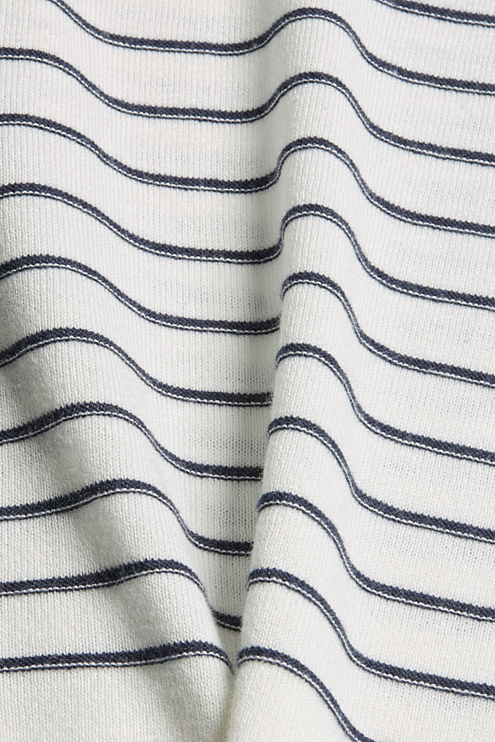 Pullover in maglia sottile di misto cotone biologico, OFF WHITE, detail image number 4