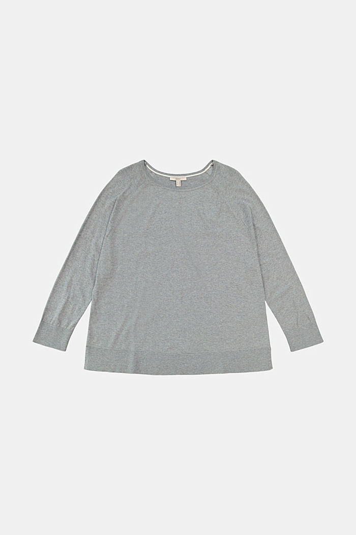CURVY Pullover i 100% pimabomuld