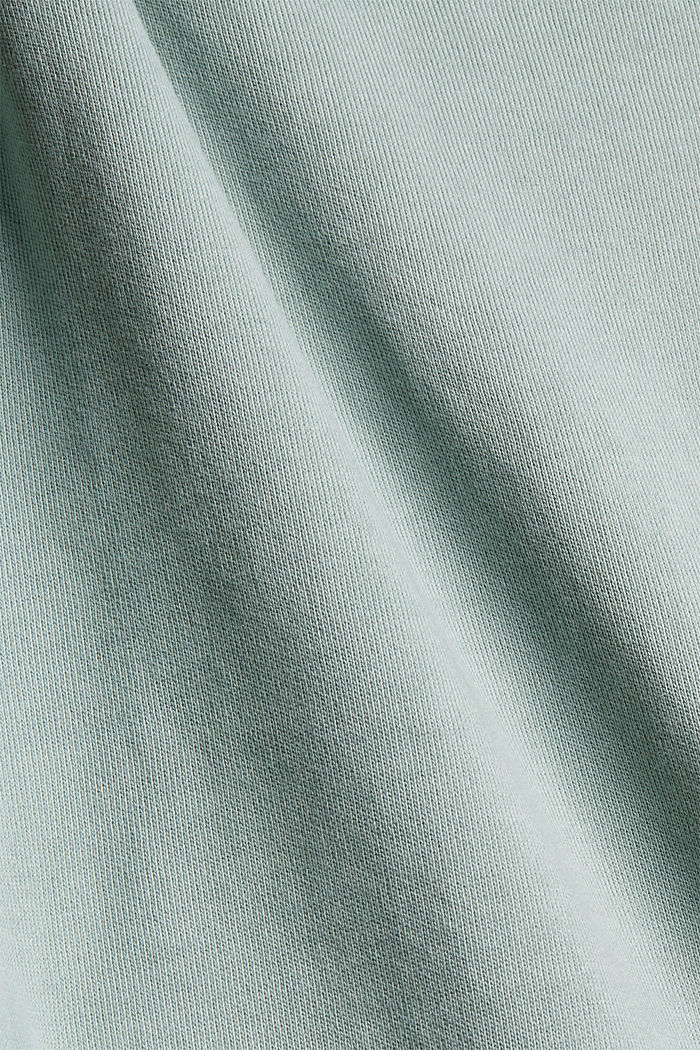 Sweatshirt made of 100% organic cotton, DUSTY GREEN, detail image number 4