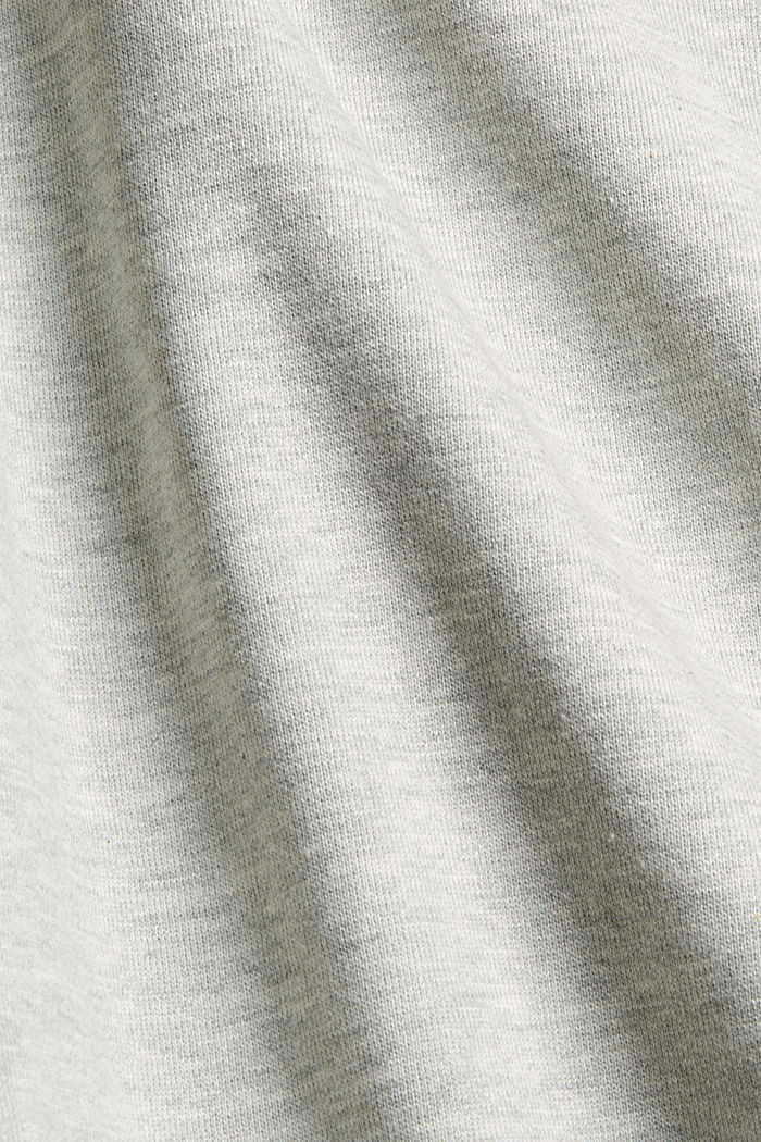 Gemêleerd sweatshirt van een mix met biologisch katoen, LIGHT GREY, detail image number 4