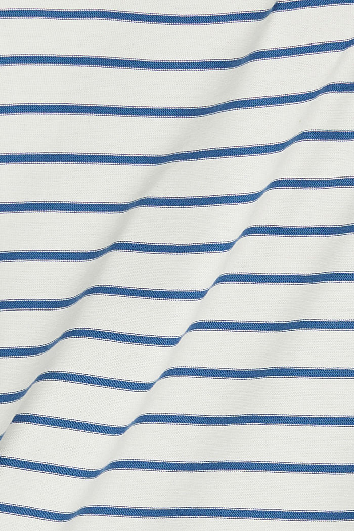 PLUS SIZE, Dżersejowa bluzka z długim rękawem z bawełny organicznej, BRIGHT BLUE, detail image number 4