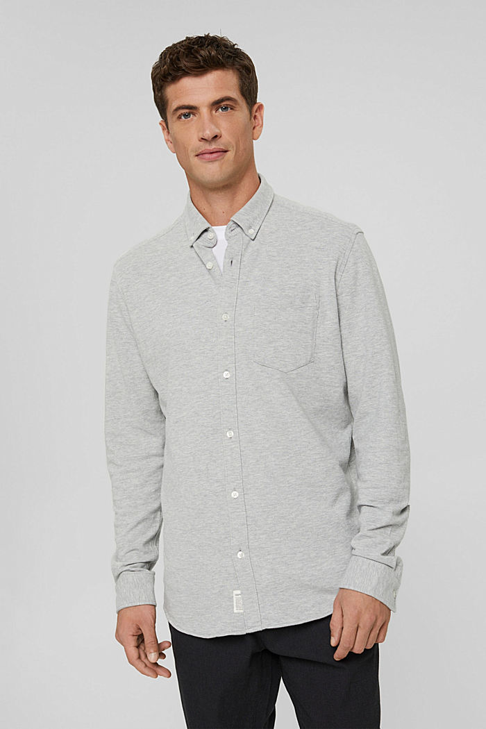 Jersey shirt made of 100% cotton, LIGHT GREY, detail image number 0
